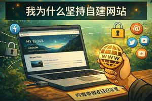 我为什么舍近求远坚持自建网站而不是用微信公众号或者微博？